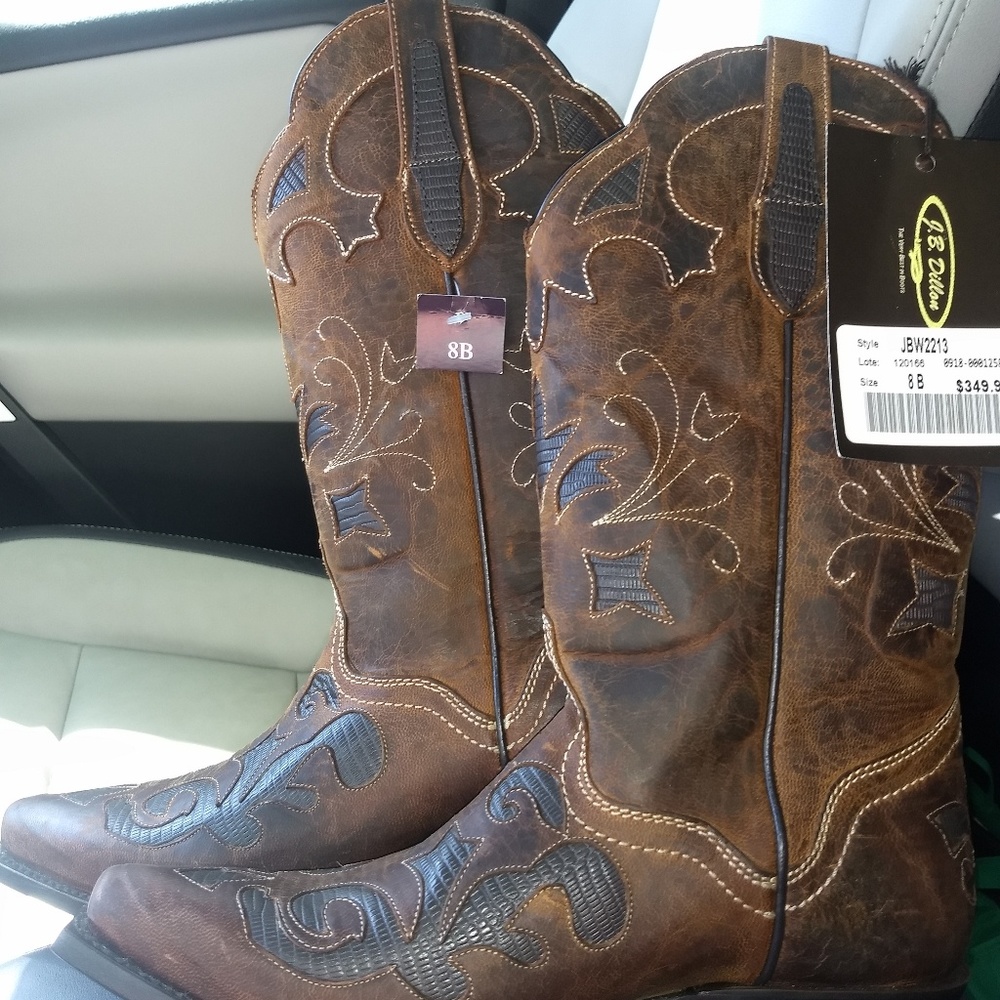 Brand new J.B Dillon cowgirl boots size 8